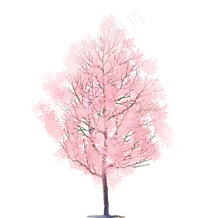 古风水彩树免费下载功,免抠元素(2000X2000(DPI:300))psd模版下载