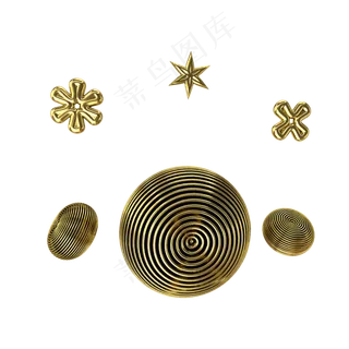 C4D金属立体装饰