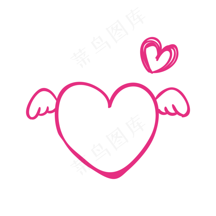 甜蜜情人节爱心边框造型设计