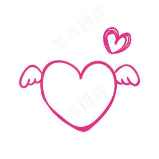 甜蜜情人节爱心边框造型设计