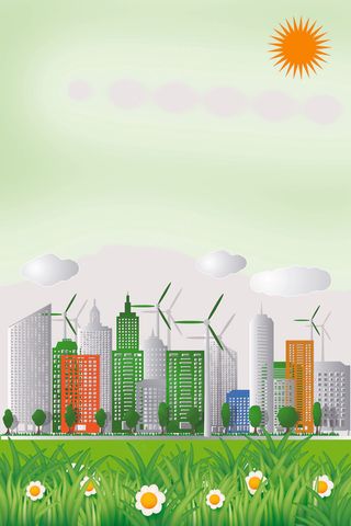 环保绿化高楼城市