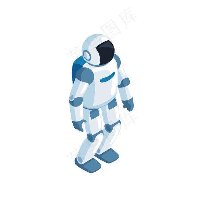 2.5D人工智能二代机器人,免抠元素(1024*1369px 72 dpi )ai矢量模版下载
