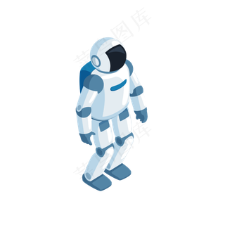 2.5D人工智能二代机器人,免抠元素