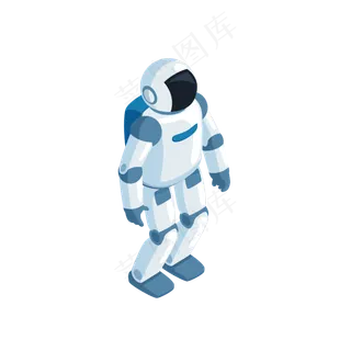 2.5D人工智能二代机器人,免抠元素