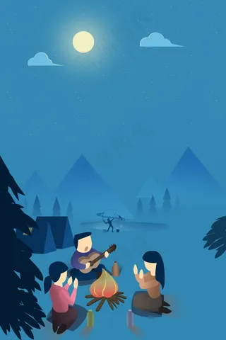 父母室外活动露营莄火星星月亮帐篷