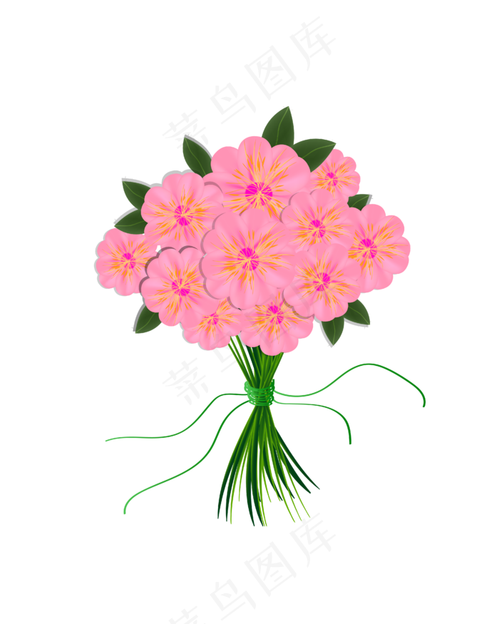 矢量手绘卡通花束(4167*5208px 300 dpi )ai矢量模版下载