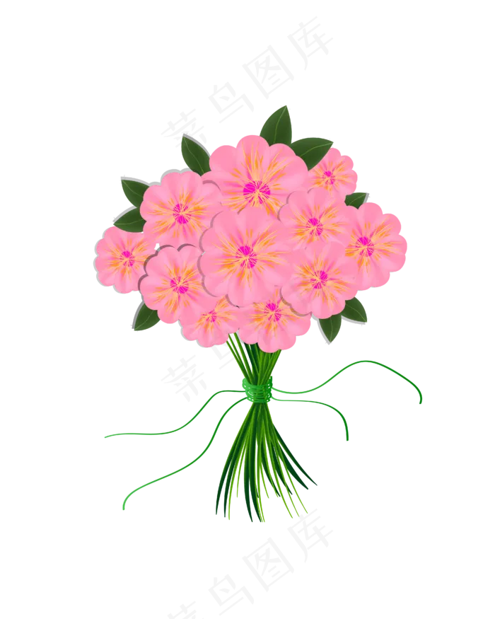 矢量手绘卡通花束(4167*5208px 300 dpi )ai矢量模版下载