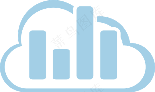 云端数据矢量图标