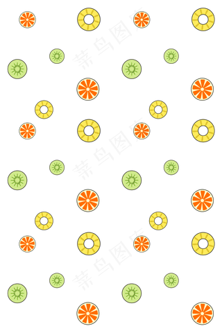 手绘橙子底纹水果