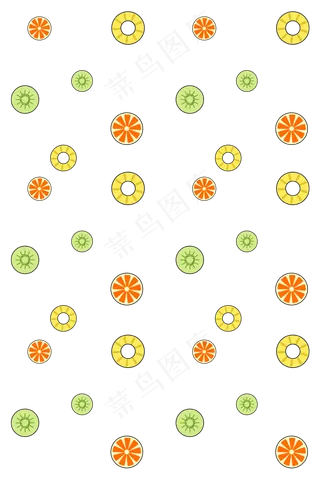 手绘橙子底纹水果