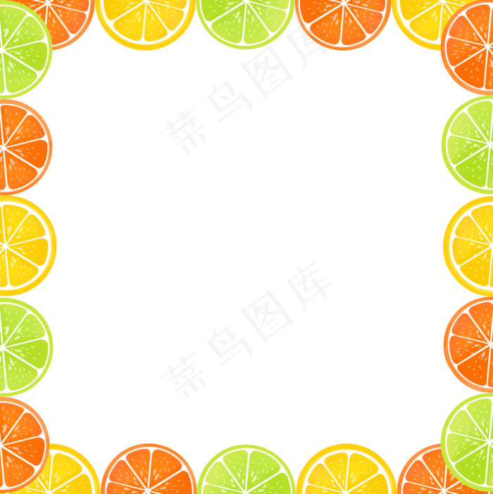 夏季水果边框7
