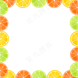 夏季水果边框7