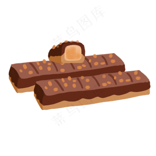 情人节卡通手绘甜品美食之巧克力