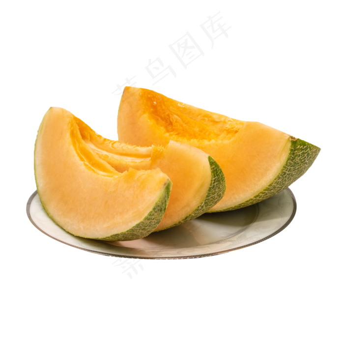 盘子装饰哈密瓜