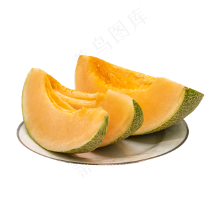 盘子装饰哈密瓜