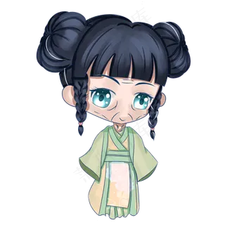 妇女节十二星座卡通人物粉色双子,免抠元素