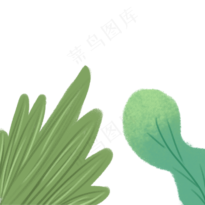 两个春季自然植物(2000X2000(DPI:300))psd模版下载