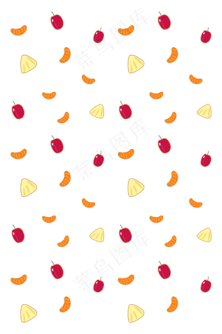 手绘橘子水果底纹