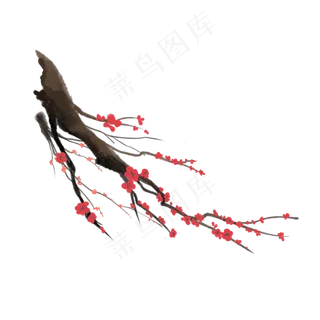 古风梅花花枝
