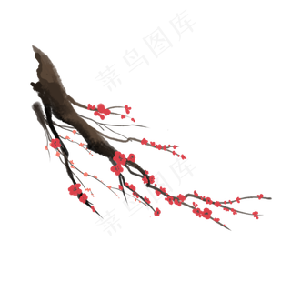 古风梅花花枝