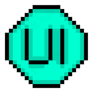 像素风格UI字母图标