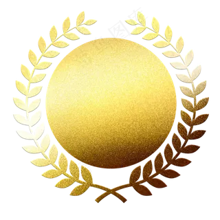 金色原型质感印章