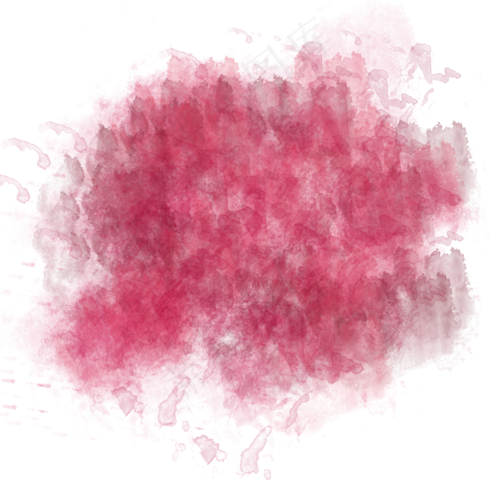 红色笔触喷溅墨点笔触水彩肌理纹(2000X2000(DPI:300))psd模版下载