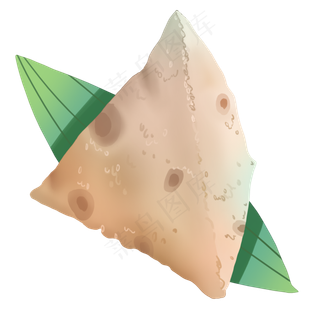 小吃粽子卡通美食