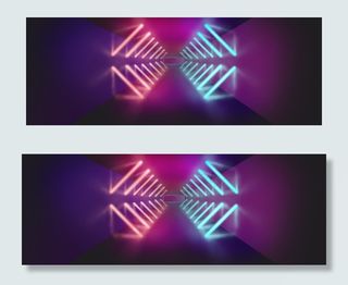 霓虹空间感灯光效果