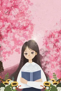 唯美樱花季校园女生 唯美樱花季校园女生
