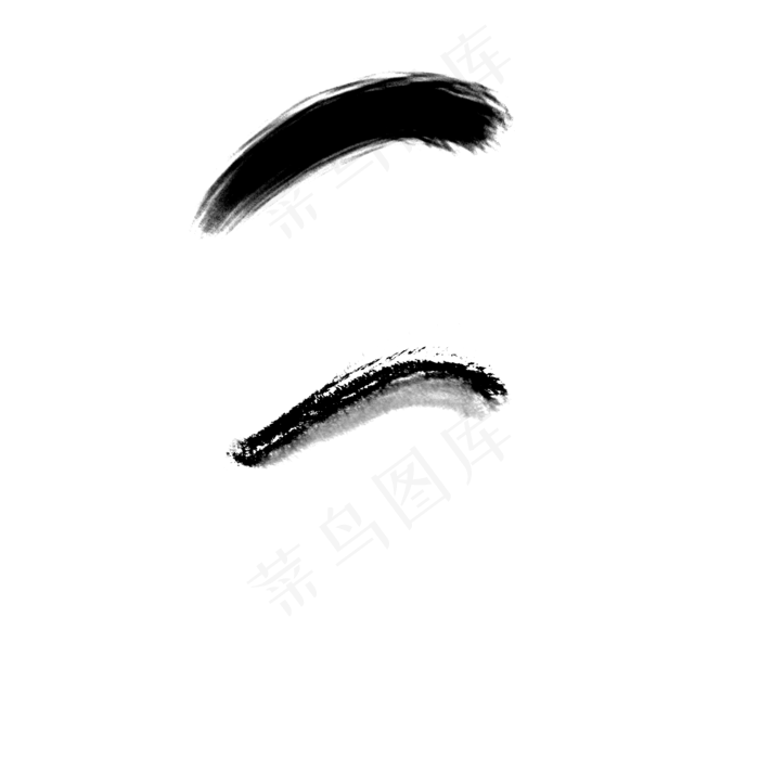 一笔画泼墨图(2000*2000px 72 dpi )