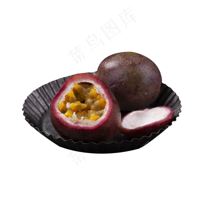 两个新鲜的百香果png(2000X2000(DPI:300))psd模版下载