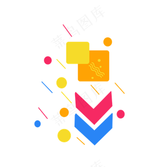 618几何线条科技装饰矢量