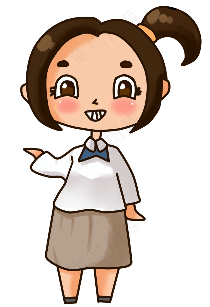 五四青年节女学生形象(3400*4960px 300 dpi )psd模版下载