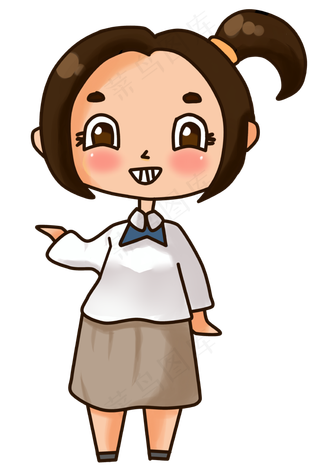 五四青年节女学生形象