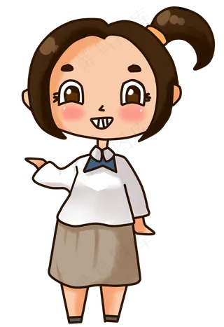 五四青年节女学生形象