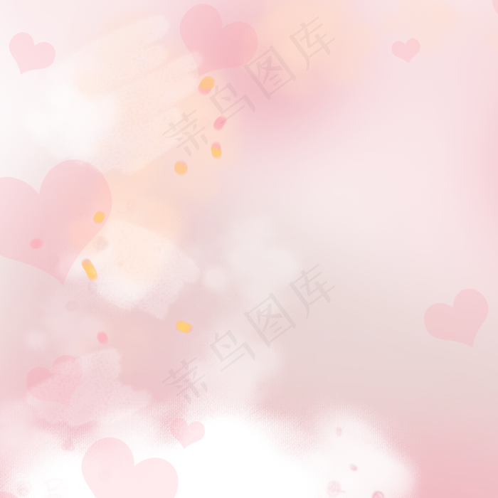 梦幻背景手绘插画psd,免抠元素