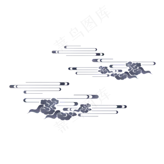 中国风新中式祥云