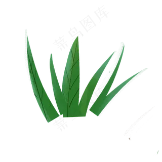 卡通绿色叶子下载