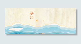 电商淘宝天猫夏季夏天夏日沙滩清凉节清新海