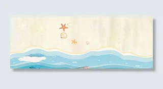 电商淘宝天猫夏季夏天夏日沙滩清凉节清新海