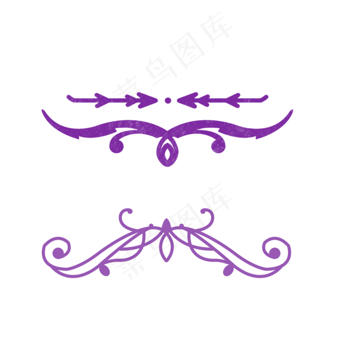 复古紫色欧式花藤