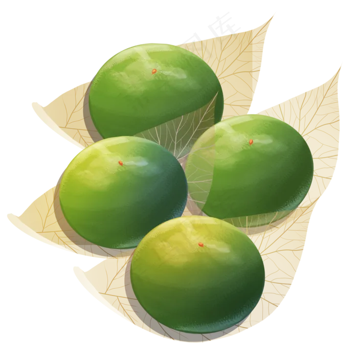 青团美食绿色(2000X2000(DPI:300))psd模版下载