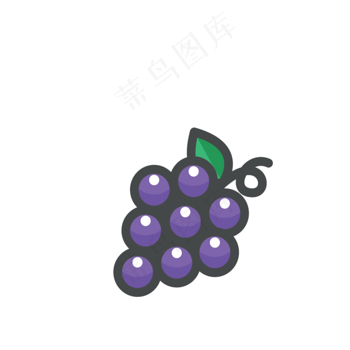 蓝色的葡萄免抠图