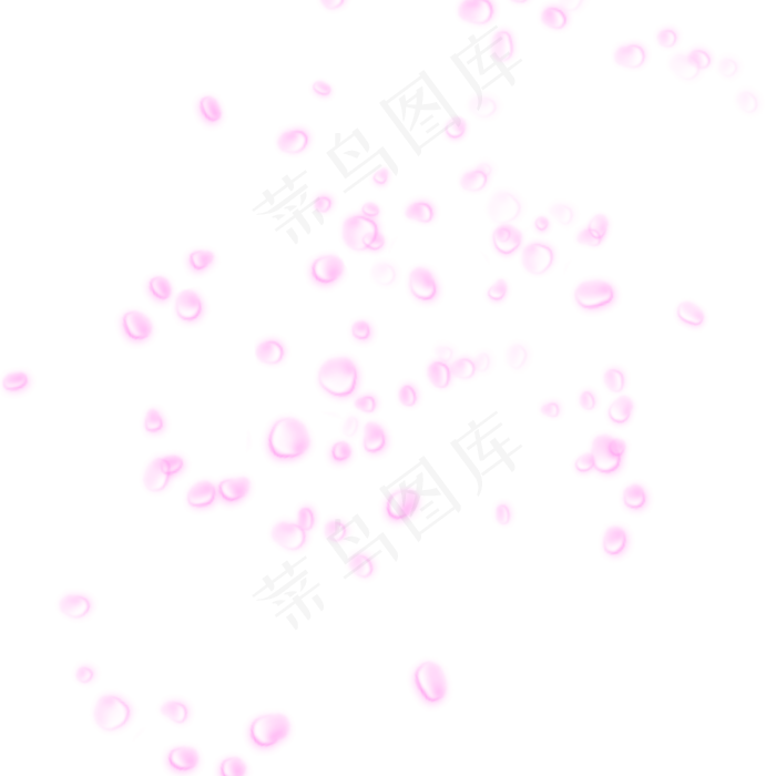 粉红色花瓣装饰元素(2000X2000(DPI:300))psd模版下载