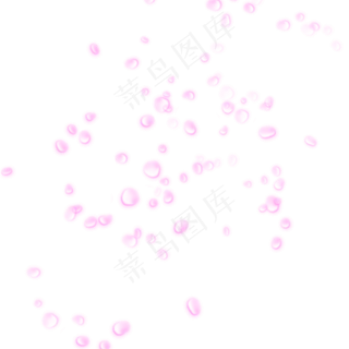 粉红色花瓣装饰元素