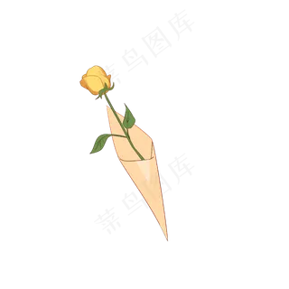 玫瑰花花束简约设计