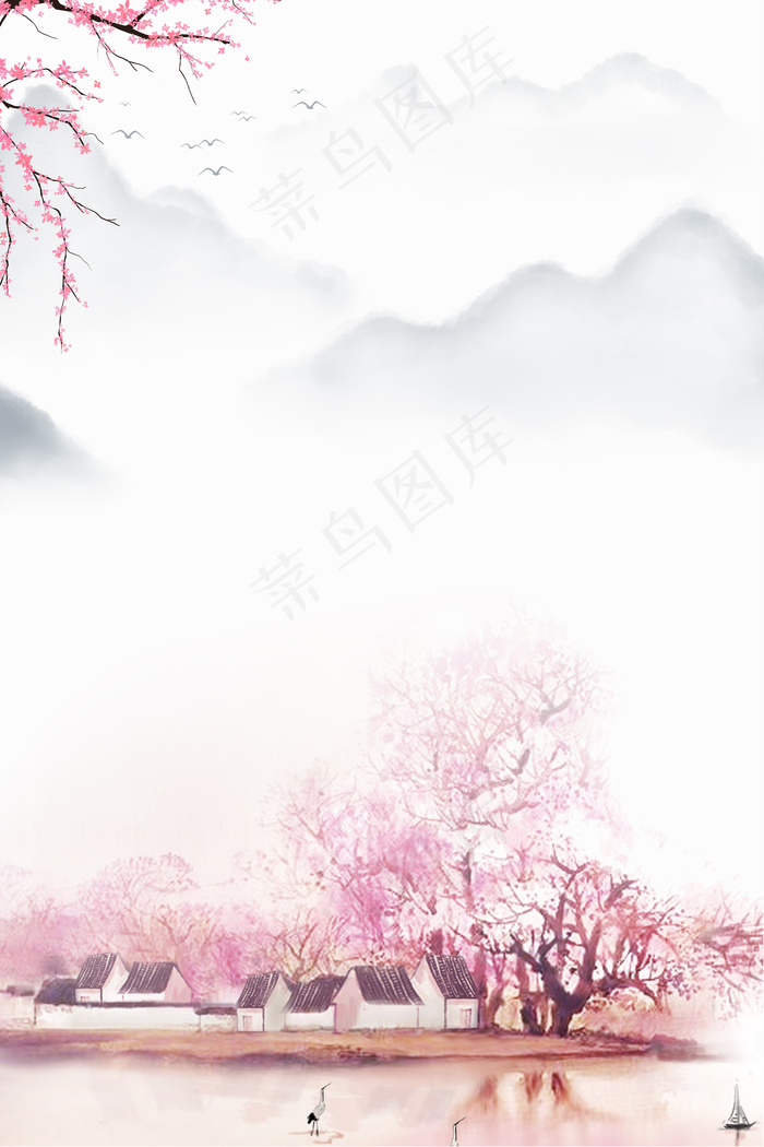 三生三世十里桃花图片(3545*5315px 	      )psd模版下载