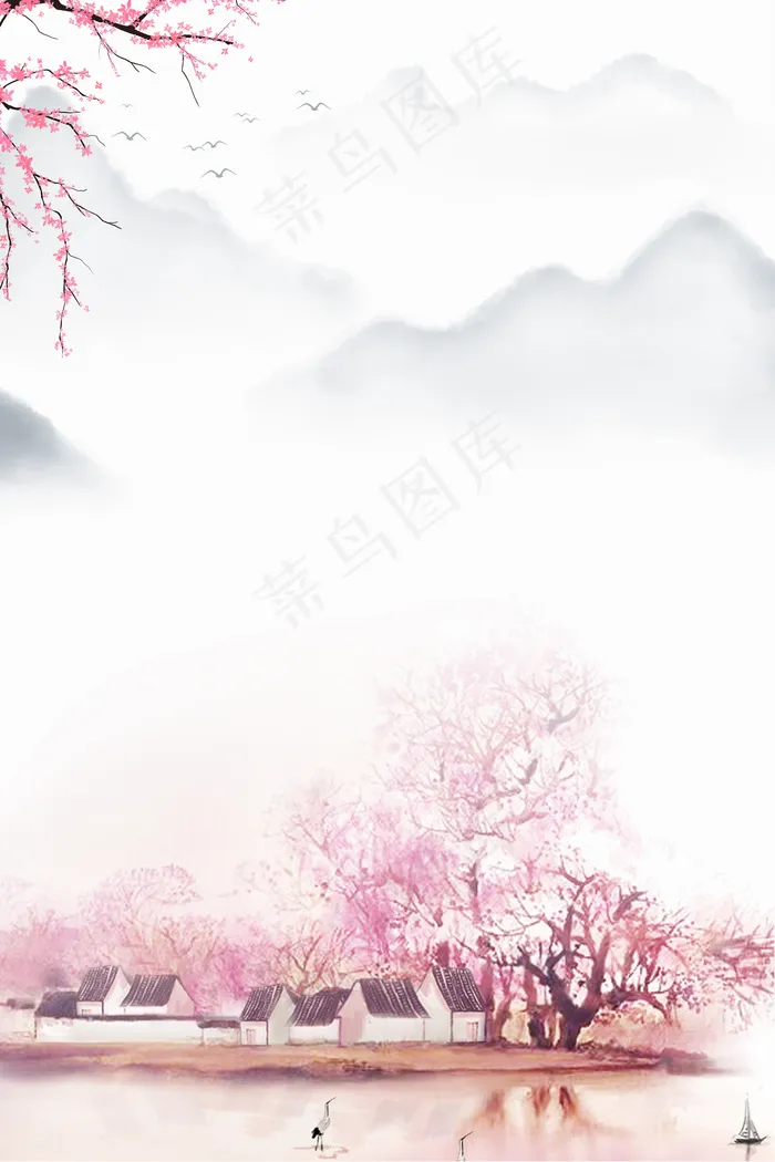 三生三世十里桃花图片(3545*5315px 	      )psd模版下载