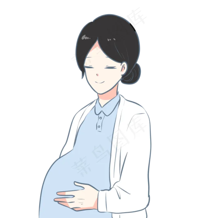 一位怀孕的准妈妈(2100X2100)